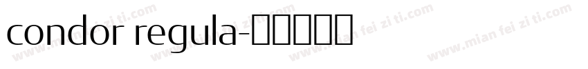condor regula字体转换